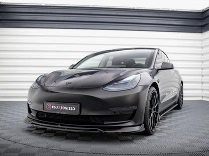 Maxton Design Street Plus Front Splitter V3 - Tesla Model 3