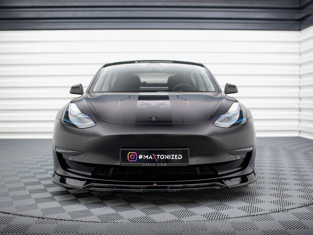 Maxton Design Street Plus Front Splitter V3 - Tesla Model 3