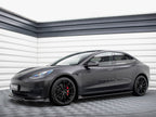 Maxton Design Street Plus Side Skirt Diffusers V2 - Tesla Model 3