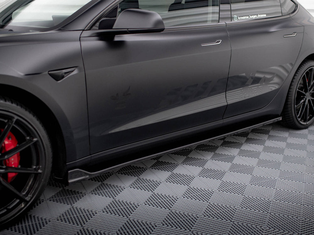 Maxton Design Street Plus Side Skirt Diffusers V2 - Tesla Model 3