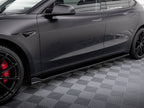 Maxton Design Street Plus Side Skirt Diffusers V2 - Tesla Model 3