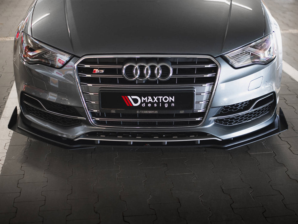 Maxton Design Street Pro Front Splitter + Flaps - Audi S3 8V