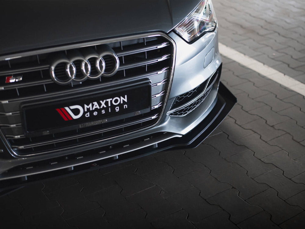 Maxton Design Street Pro Front Splitter + Flaps - Audi S3 8V