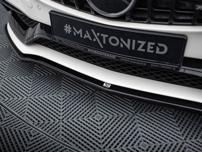 Maxton Design Street Plus Front Splitter V1 - Mercedes C63 AMG W205/S205