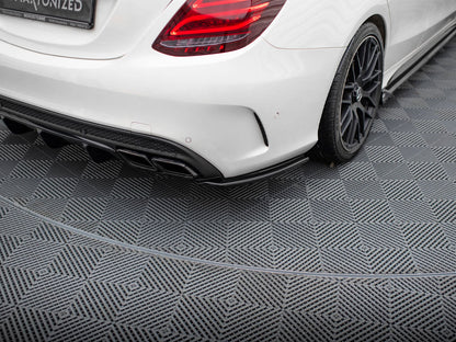 Maxton Design Street Plus Rear Side Splitters - Mercedes C63 AMG W205/S205