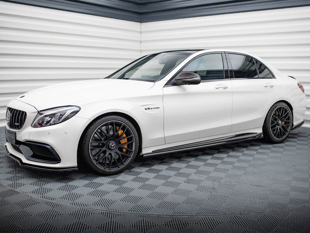 Maxton Design Street Plus Side Skirt Diffusers V2 - Mercedes C63 AMG W205/S205