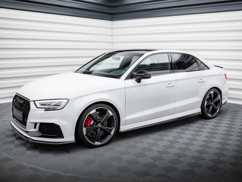 Maxton Design Street Plus Side Skirt Diffusers V2 - Audi RS3 8V Saloon Facelift