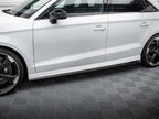 Maxton Design Street Plus Side Skirt Diffusers V2 - Audi RS3 8V.2 Saloon