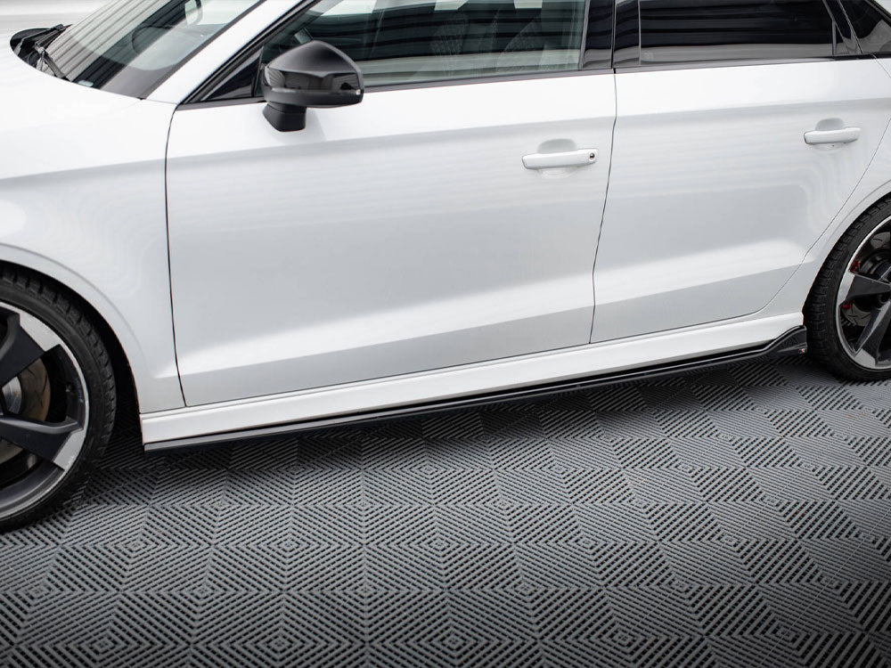 Maxton Design Street Plus Side Skirt Diffusers V3 - Audi RS3 8V Saloon Facelift