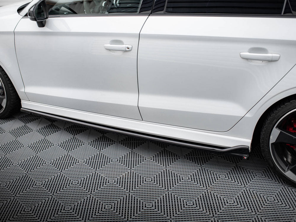 Maxton Design Street Plus Side Skirt Diffusers V3 - Audi RS3 8V Saloon Facelift