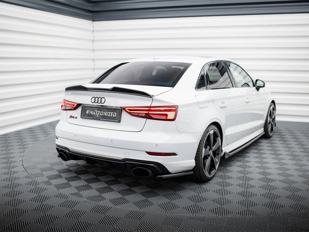 Maxton Design Street Plus Rear Side Splitters V2 - Audi RS3 8V Saloon Facelift