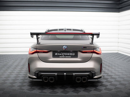 Maxton Design Carbon Fibre Spoiler With LED (External Brackets) - BMW M440i G22 & M4 G82