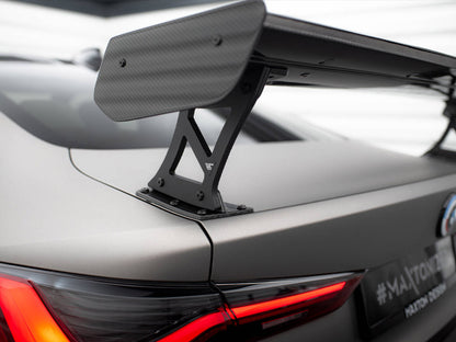 Maxton Design Carbon Fibre Spoiler With LED (External Brackets) - BMW M440i G22 & M4 G82