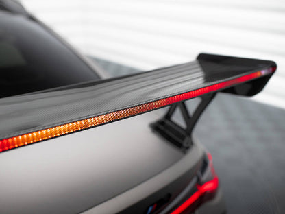 Maxton Design Carbon Fibre Spoiler With LED (External Brackets) - BMW M440i G22 & M4 G82