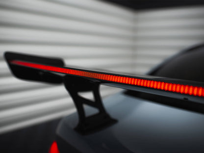 Maxton Design Carbon Fibre Spoiler With LED (Internal Brackets) - BMW M340i G20 & M3 G80