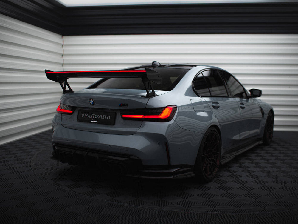 Maxton Design Carbon Fibre Spoiler With LED (External Brackets) - BMW M340i G20 & M3 G80