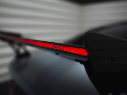 Maxton Design Carbon Fibre Spoiler With LED (External Brackets) - BMW M340i G20 & M3 G80