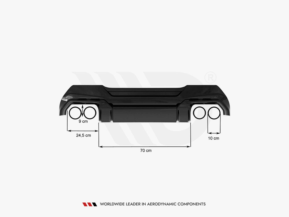 Maxton Design Street Plus Rear Valance V2 - BMW 128ti/M135i F40