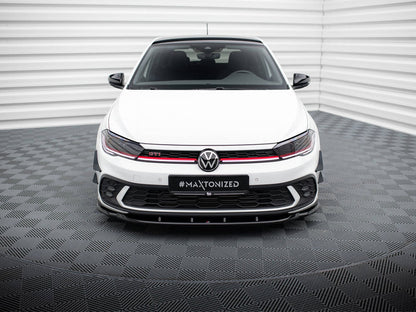 Maxton Design Street Plus Front Splitter V1 - VW Polo GTI Mk6.5 (BZ) Facelift