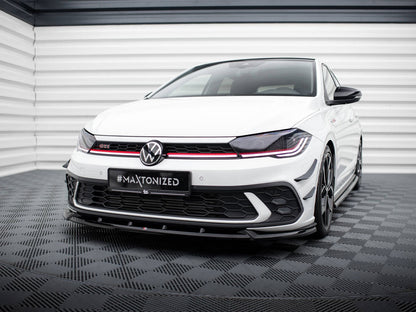 Maxton Design Street Plus Front Splitter V2 - VW Polo GTI Mk6.5 (BZ) Facelift