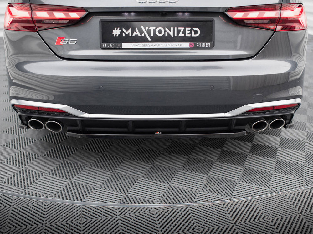 Maxton Design Street Plus Central Rear Splitter - Audi S5 F5 Facelift