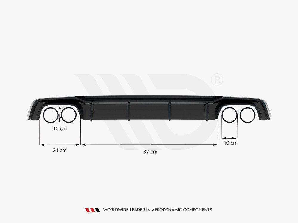 Maxton Design Street Plus Rear Valance - Audi S5 F5