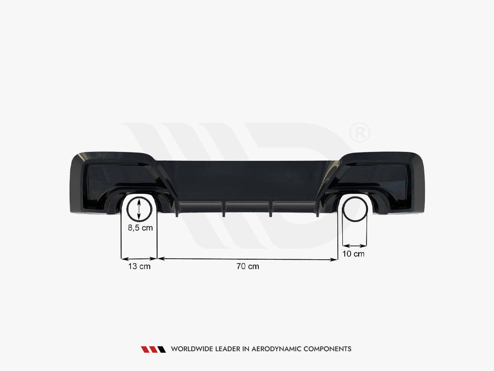 Maxton Design Street Plus Rear Valance V1 - BMW M135i F20/F21