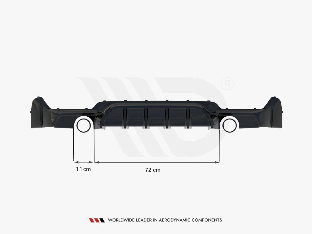 Jupe arrière Maxton Design Street Plus – BMW 435i 440i F32/F33/F36