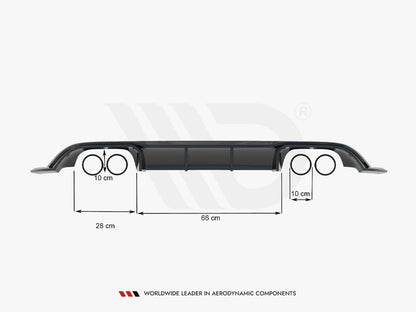 Maxton Design Street Plus Rear Valance V3 - VW Golf R Mk7.5