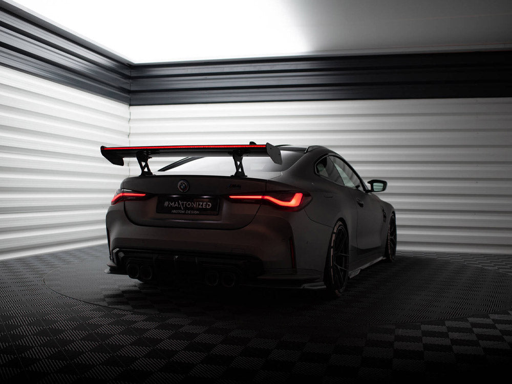 Maxton Design Carbon Fibre Spoiler With LED (Internal Brackets) - BMW M440i G22 & M4 G82