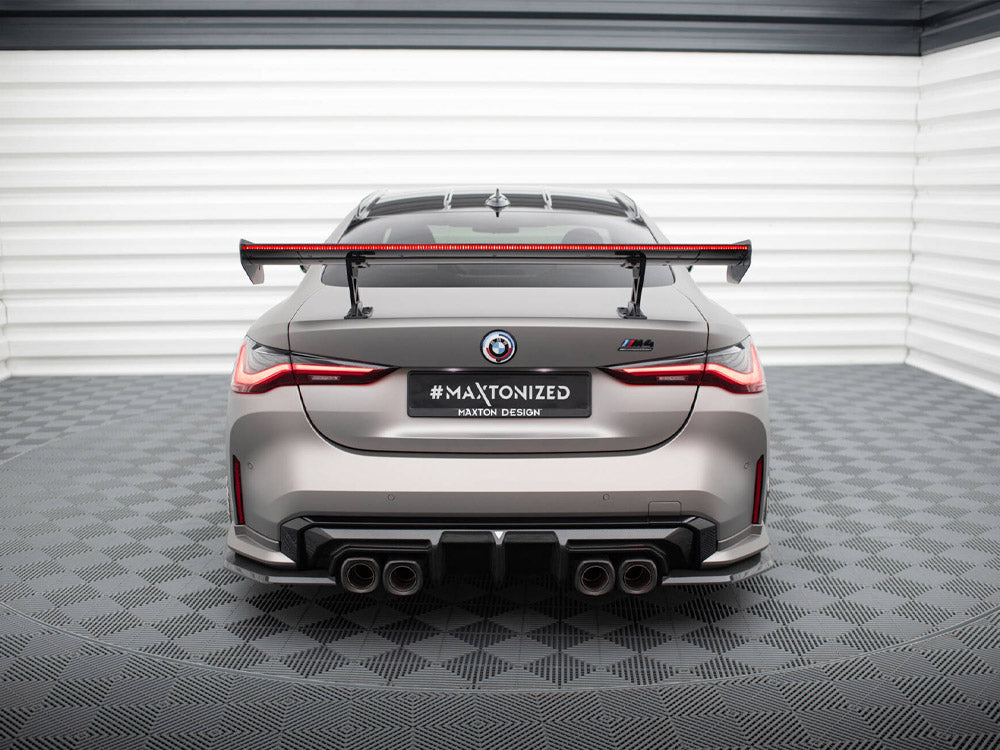 Maxton Design Carbon Fibre Spoiler With LED (Internal Brackets) - BMW M440i G22 & M4 G82