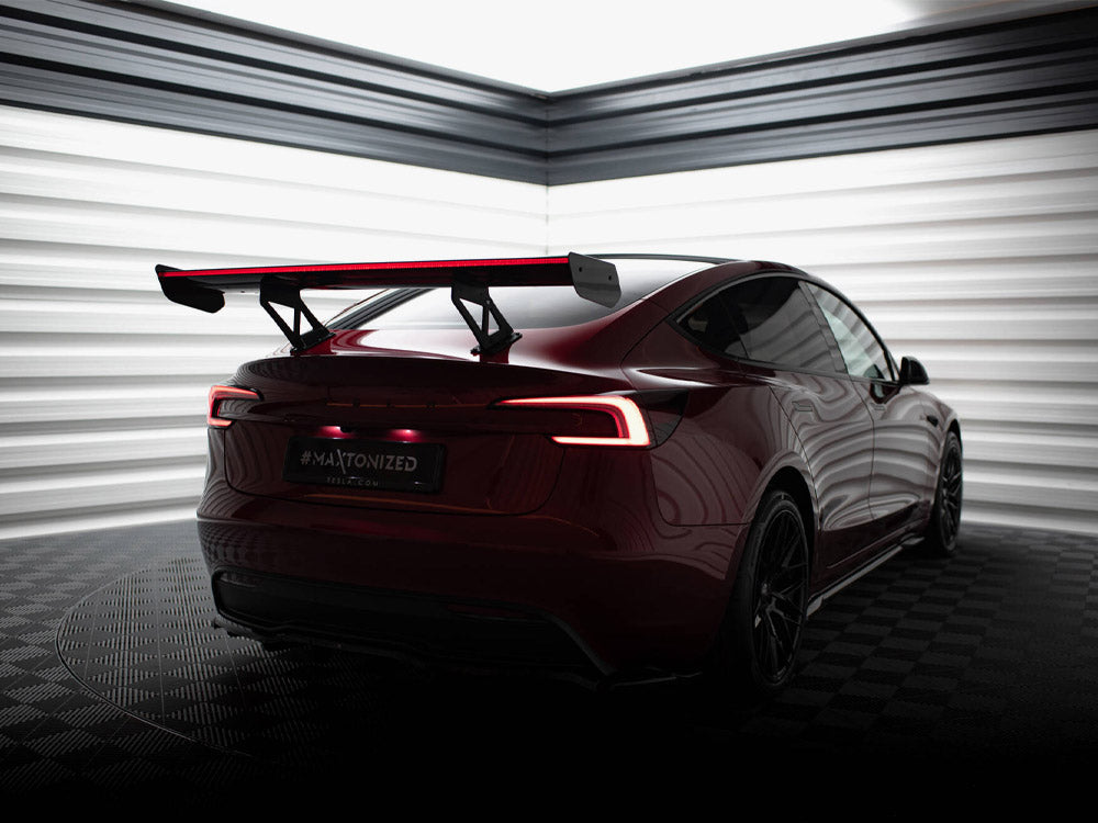 Maxton Design Carbon Fibre Spoiler With LED - Tesla Model 3