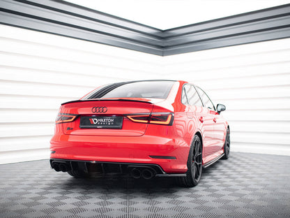 Maxton Design Street Plus Rear Side Splitters - Audi S3 8V Saloon