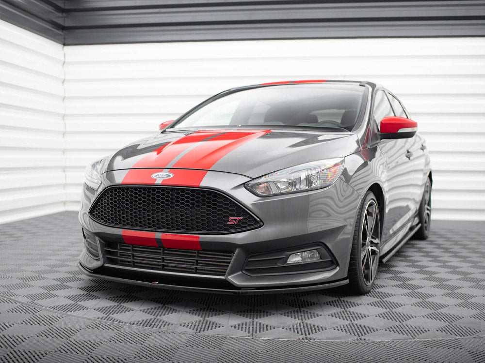 Maxton Design Street Plus Front Splitter V2 - Ford Focus ST Mk3.5 (ST250)