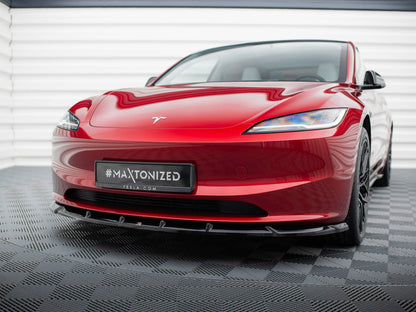 Maxton Design Street Plus Front Splitter V2 - Tesla Model 3 Facelift