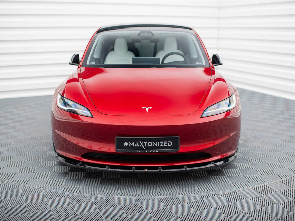 Maxton Design Street Plus Front Splitter V2 - Tesla Model 3 Facelift