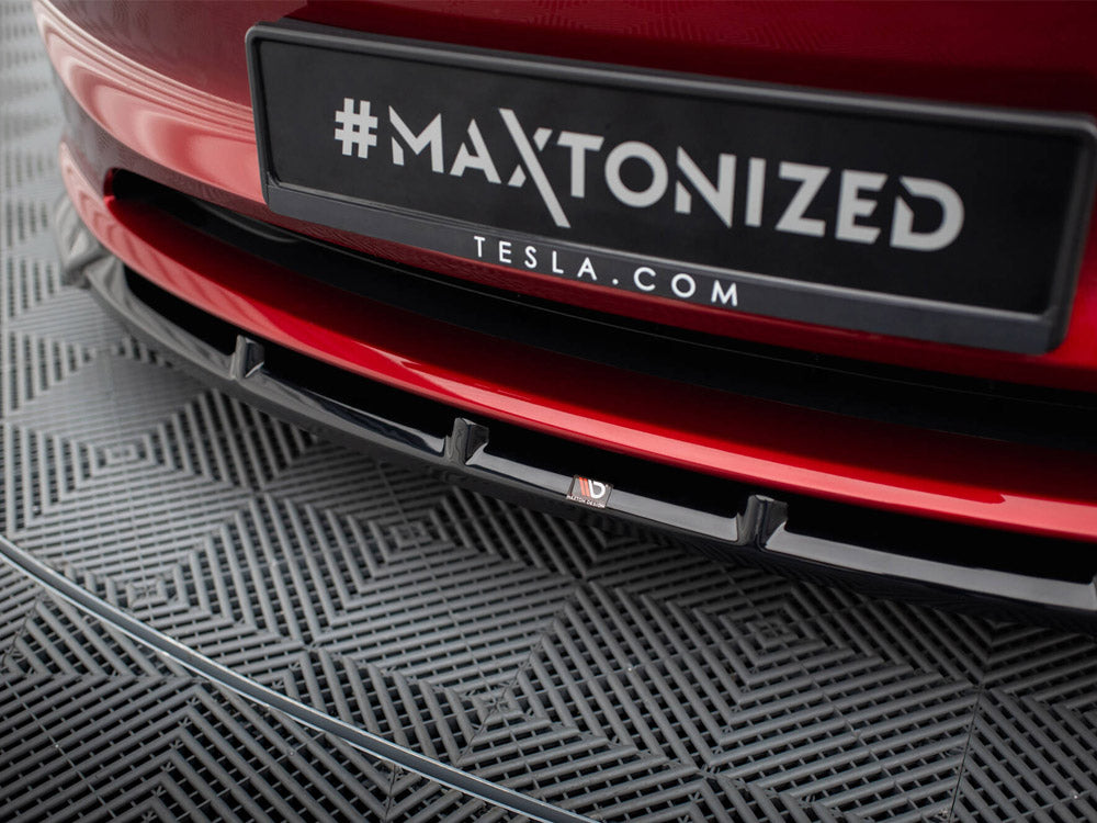 Maxton Design Street Plus Front Splitter V2 - Tesla Model 3 Facelift