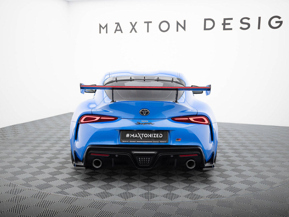 Maxton Design Carbon Fibre Spoiler With LED (External Brackets) - Toyota GR Supra