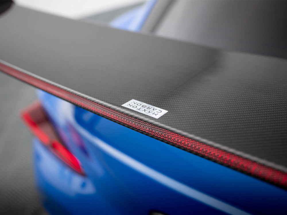 Maxton Design Carbon Fibre Spoiler With LED (External Brackets) - Toyota GR Supra