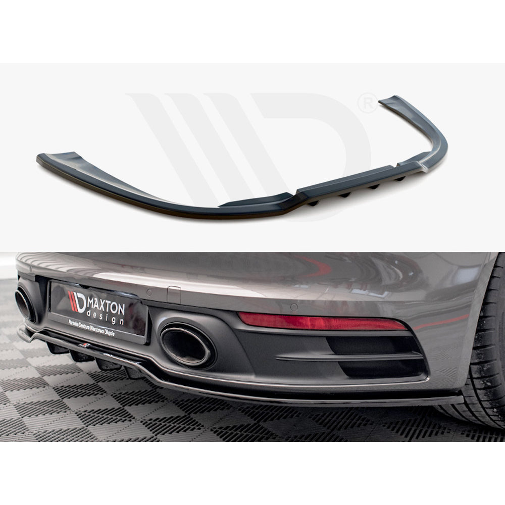 Maxton Design Street Plus Central Rear Splitter - Porsche 911 Carrera S 992.1