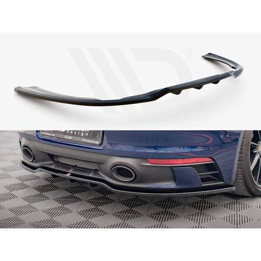 Maxton Design Street Plus Central Rear Splitter V1 - Porsche 911 Carrera S Aero/GTS 992.1