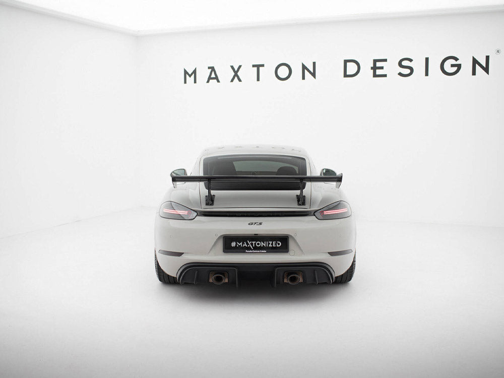 Maxton Design Carbon Fibre Spoiler (Internal Brackets) - Porsche Cayman S/GTS 718