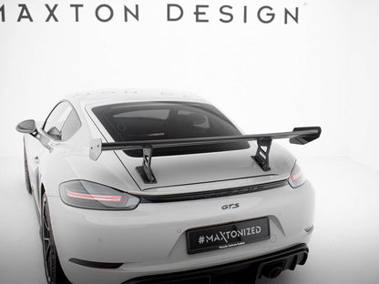 Maxton Design Carbon Fibre Spoiler (Internal Brackets) - Porsche Cayman S/GTS 718