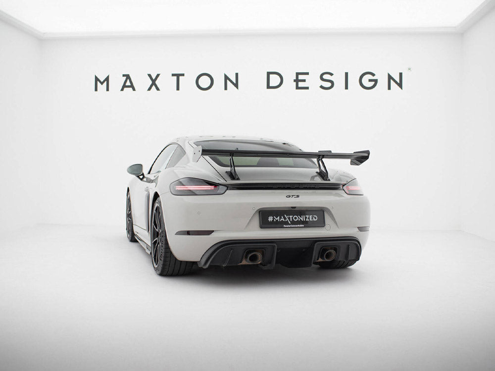 Maxton Design Carbon Fibre Spoiler (Swan Mounting) - Porsche Cayman S/GTS 718