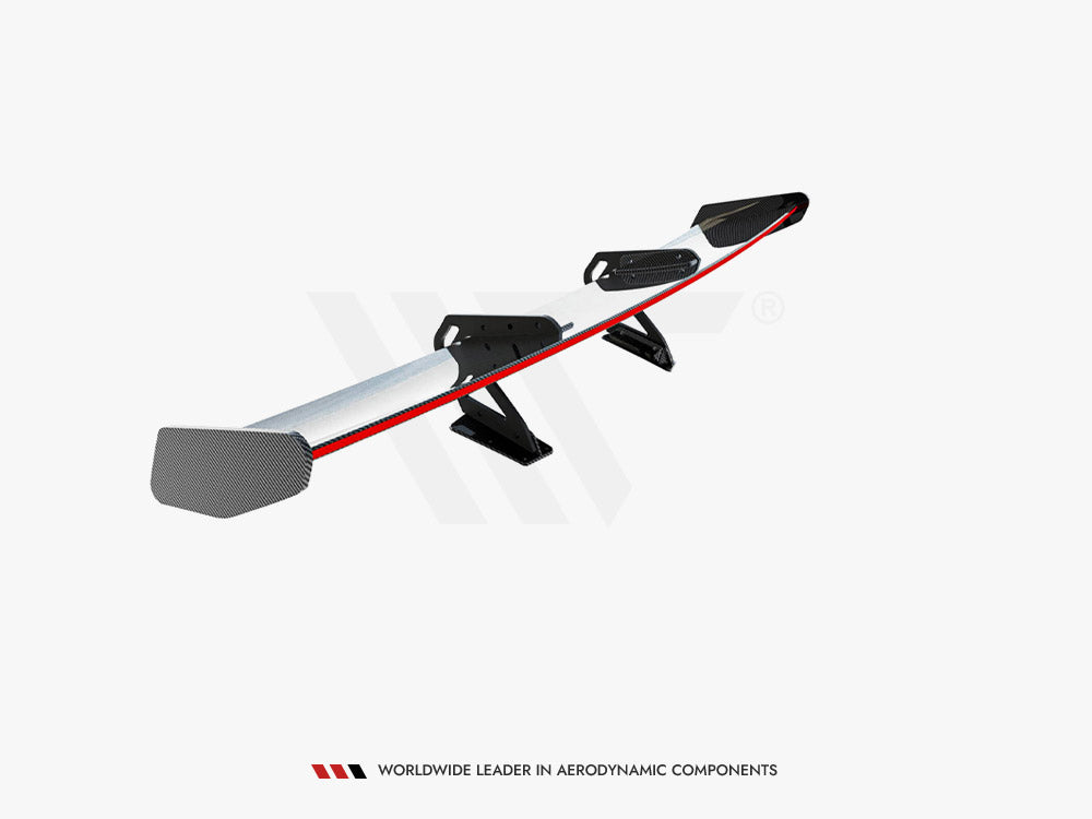 Alerón de fibra de carbono Maxton Design con LED (montaje en cisne) - Porsche Cayman S/GTS 718