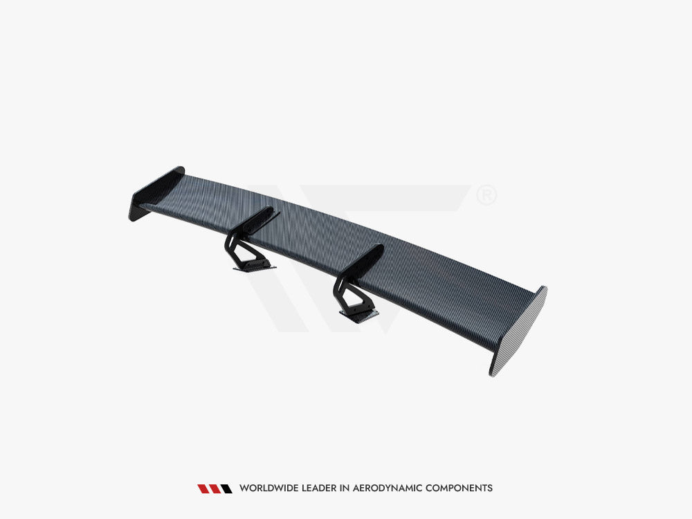 Alerón de fibra de carbono Maxton Design con LED (montaje en cisne) - Porsche Cayman S/GTS 718