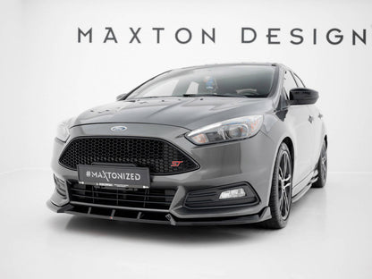 Maxton Design Street Plus Front Splitter V6 - Ford Focus ST Mk3.5 (ST250)