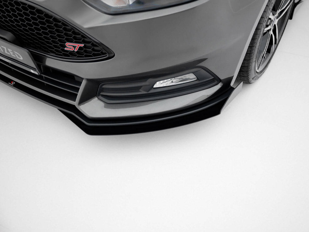 Maxton Design Street Pro Front Splitter + Flaps - Ford Focus ST Mk3.5 (ST250)