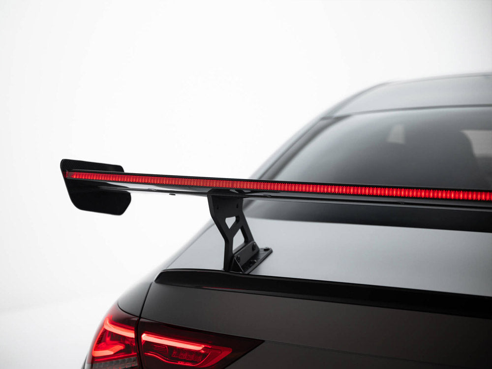 Maxton Design Carbon Fibre Spoiler With LED (Internal Brackets) - Mercedes CLA35 & CLA45 AMG C118