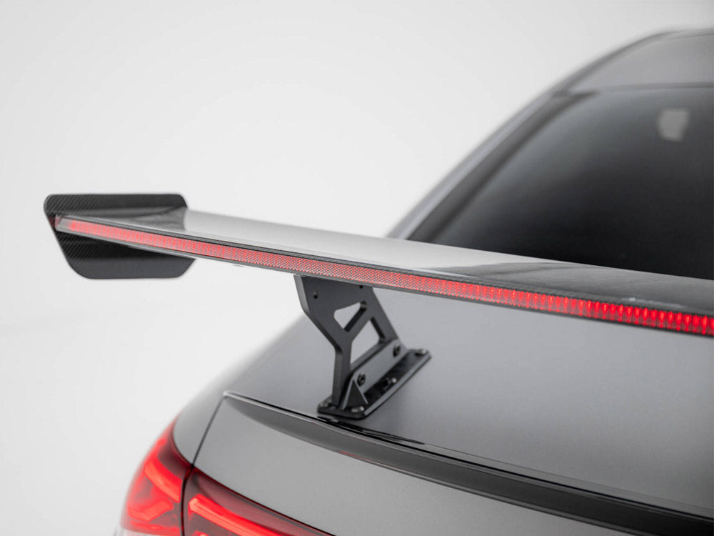 Maxton Design Carbon Fibre Spoiler With LED (Internal Brackets) - Mercedes CLA35 & CLA45 AMG C118